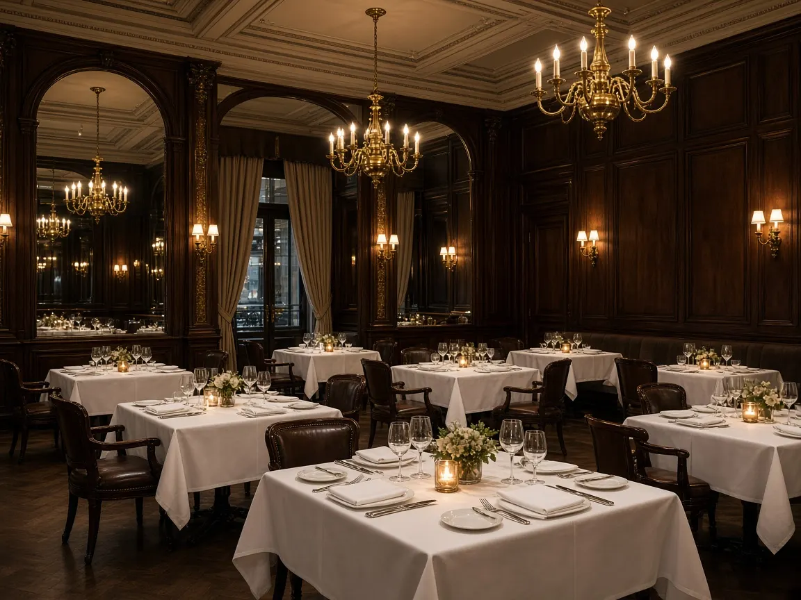 Comedor formal con lámparas de bronce